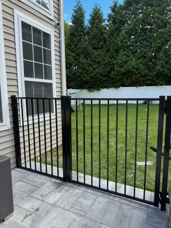 Pool gate and paver patio remodel in Blue Point NY